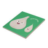 Toekomstige afbeelding van knoflook cartoon tegeltje (Zijkant)