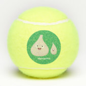 Toekomstige afbeelding van knoflook cartoon tennisballen (Achterkant)