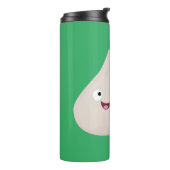 Toekomstige afbeelding van knoflook cartoon thermosbeker (Gedraaid links)