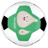 Toekomstige afbeelding van knoflook cartoon voetbal (Gedraaid)