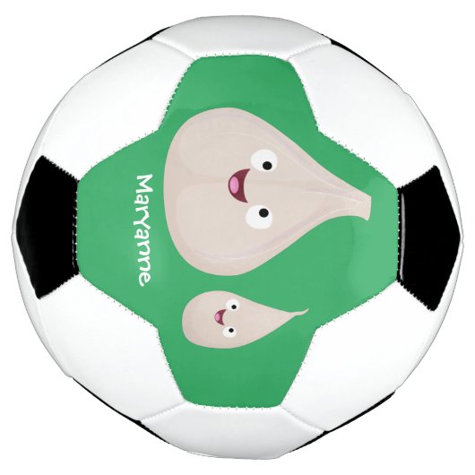 Toekomstige afbeelding van knoflook cartoon voetbal (Gedraaid)