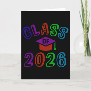 Toekomstige afstudeerklas van 2026 8e klas laatste kaart