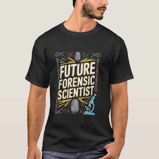 Toekomstige Afstuderende Forensisch Wetenschapper T-shirt (Voorkant)
