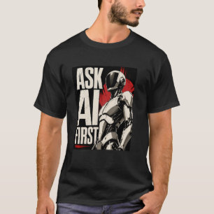 Toekomstige AI-Robothumanoid Tech Design T-shirt