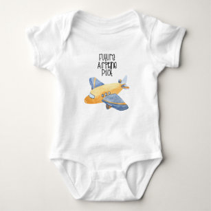 Toekomstige Airplane Pilot babykleding, Vliegtuig Romper