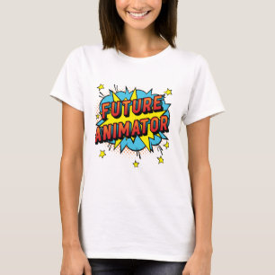 Toekomstige animatie-bewegende beelden t-shirt