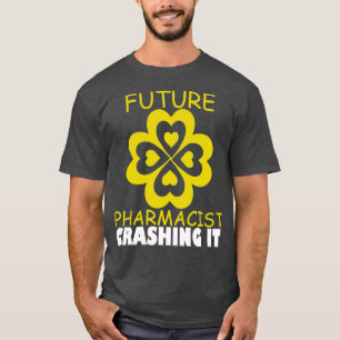 Toekomstige apotheker die zijn studente medische o t-shirt