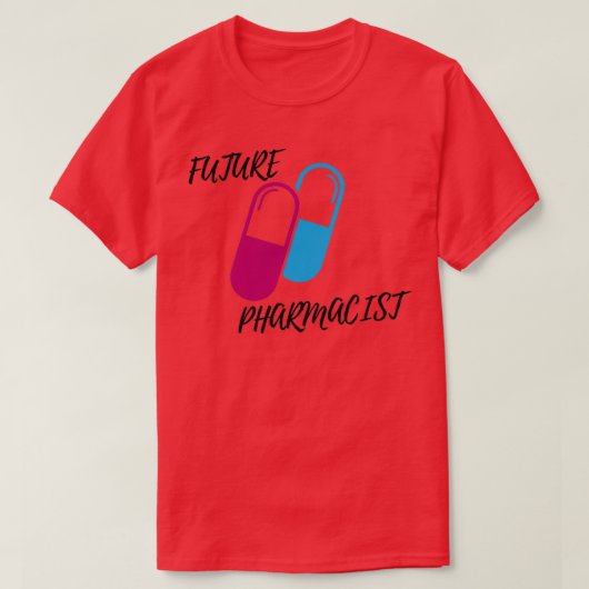 Toekomstige apotheker grappige mannen cadeau aan v t-shirt (Design voorkant)