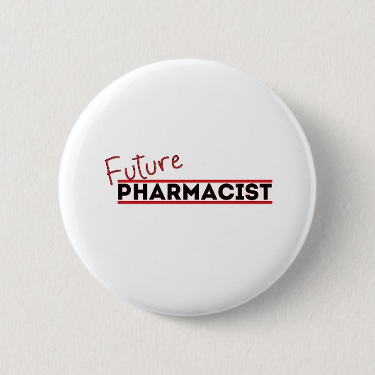 Toekomstige apotheker ronde button 5,7 cm (Voorkant)
