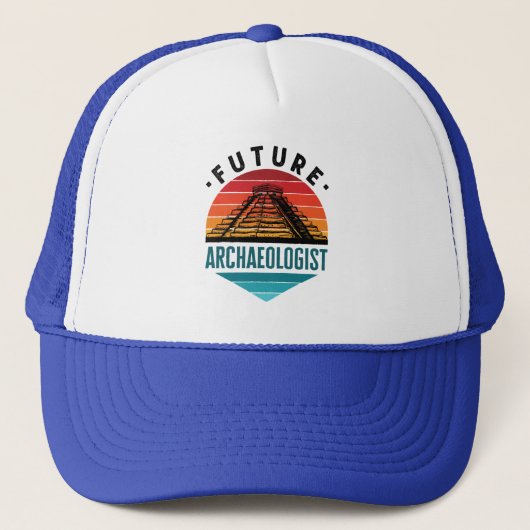 Toekomstige archeoloog archeologie student trucker pet (Voorkant)