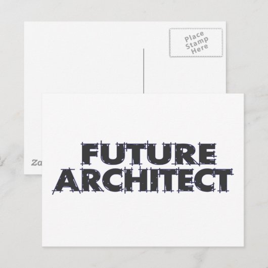 Toekomstige architect briefkaart (Voorkant / Achterkant)
