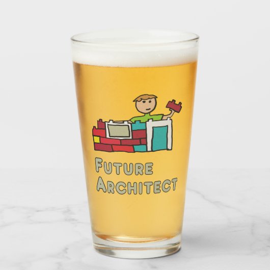 Toekomstige architect glas (Voorkant gevuld)