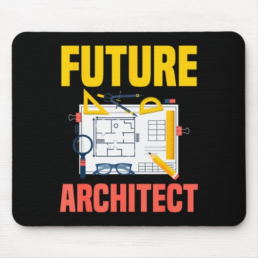 Toekomstige architect grappige architectuur archit muismat (Voorkant)