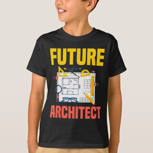 Toekomstige architect grappige architectuur archit t-shirt (Voorkant)