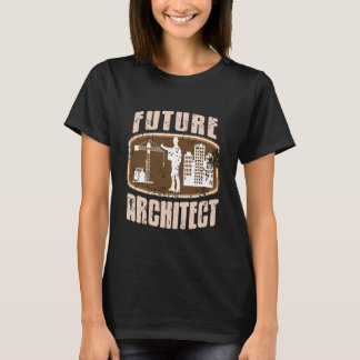 Toekomstige architect retro vintage architectuur s t-shirt