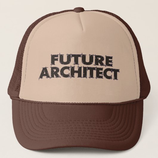 Toekomstige architect trucker pet (Voorkant)