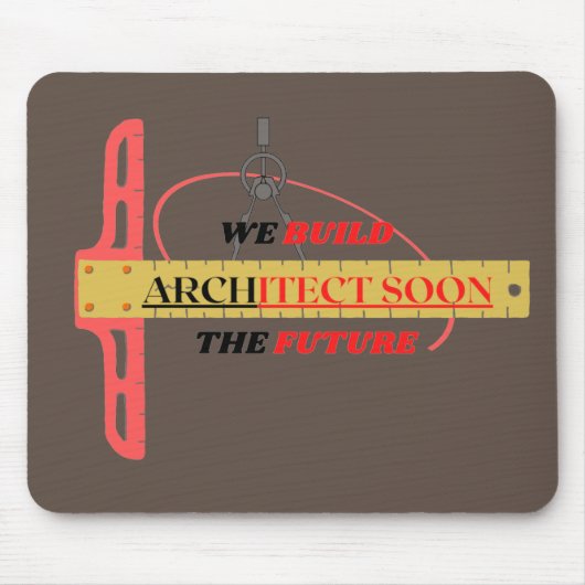 toekomstige architecten mousepad muismat (Voorkant)