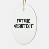 Toekomstige architectuur keramisch ornament (Links)