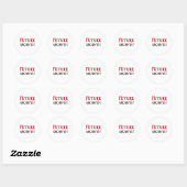 Toekomstige archivist ronde sticker (Vel)