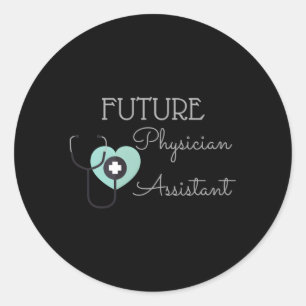 Toekomstige arts assistent Pa ideaal voor studente Ronde Sticker