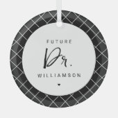 toekomstige arts | Medische School Doctoraatsstude Glas Ornament (Voorkant)