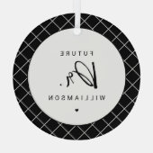 toekomstige arts | Medische School Doctoraatsstude Glas Ornament (Achterkant)