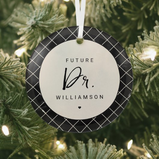 toekomstige arts | Medische School Doctoraatsstude Glas Ornament (Insitu)