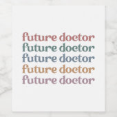 Toekomstige artsendoctoraatsopleiding Studenten Gi Wijn Etiket (Enkel label)