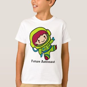 Toekomstige Astronaut Boy in Spacesuit T-shirt