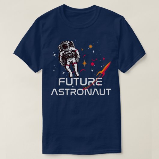 Toekomstige astronaut buitenruimtesalay t-shirt (Design voorkant)