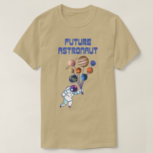 Toekomstige astronaut-Design voor wetenschappers T-shirt (Design voorkant)