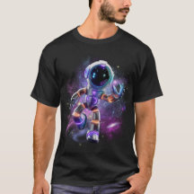 Toekomstige astronaut in de ruimte