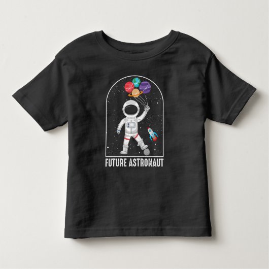 Toekomstige Astronaut Kind Dream Job Rocket Space  Kinder Shirts (Voorkant)