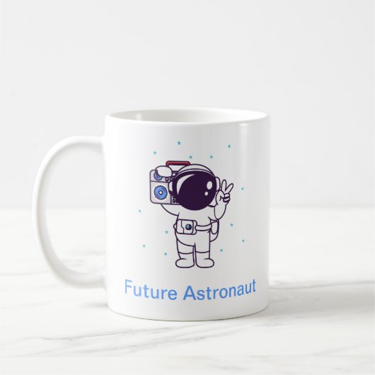Toekomstige astronaut koffiemok (Links)