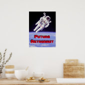 Toekomstige Astronaut-Poster Poster (Keuken)