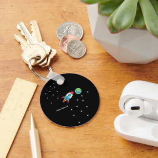Toekomstige astronaut ruimteavontuur sleutelhanger