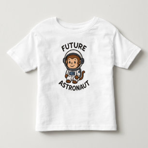 Toekomstige astronaut - Schattigee ruimteaap Kinder Shirts