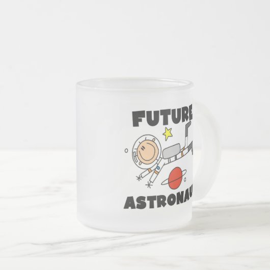 Toekomstige astronaut-T-shirts en cadeautjes Matglas Koffiemok (Voorkant rechts)