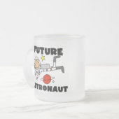 Toekomstige astronaut-T-shirts en cadeautjes Matglas Koffiemok (Voorkant links)