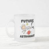 Toekomstige astronaut-T-shirts en cadeautjes Matglas Koffiemok (Links)