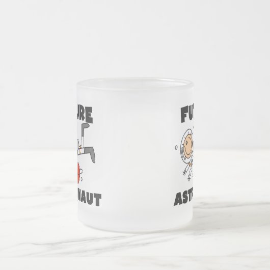 Toekomstige astronaut-T-shirts en cadeautjes Matglas Koffiemok (Center)