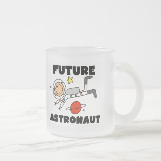 Toekomstige astronaut-T-shirts en cadeautjes Matglas Koffiemok (Rechts)