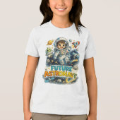 Toekomstige Astronaut Tri-Blend Shirt (Voorkant)