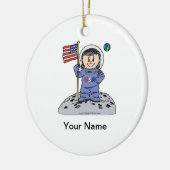 Toekomstige astronaut - Vrouw Keramisch Ornament (Links)