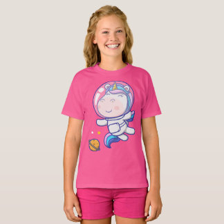 Toekomstige astronaut zwevend in de ruimte t-shirt