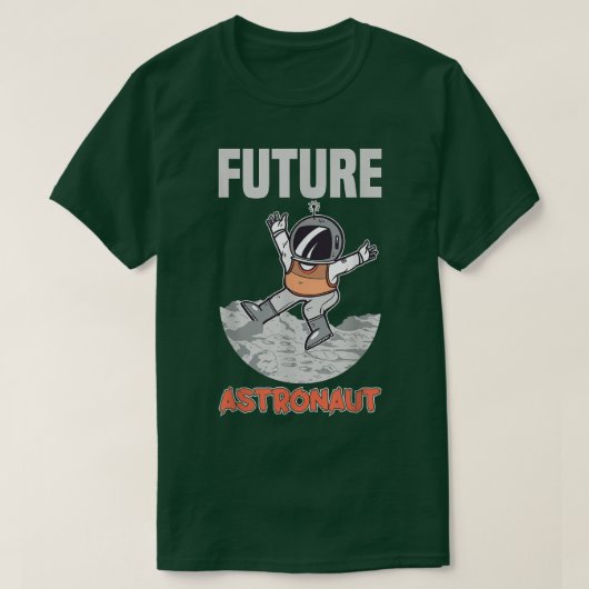Toekomstige Astronomie Rocket Space T-Shirt (Design voorkant)