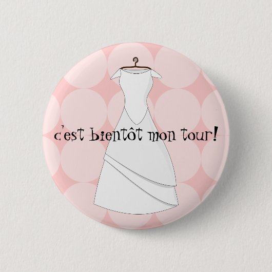 Toekomstige badge is mijn beurt. ronde button 5,7 cm (Voorkant)