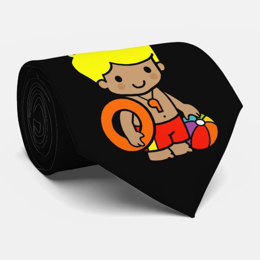 toekomstige badmeester stropdas (Opgerold)