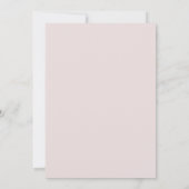 Toekomstige Ballerina Blush Baby shower Invitation Kaart (Achterkant)