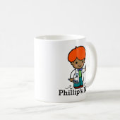 Toekomstige Barber / Hairdresser Boy met schaar Koffiemok (Voorkant rechts)